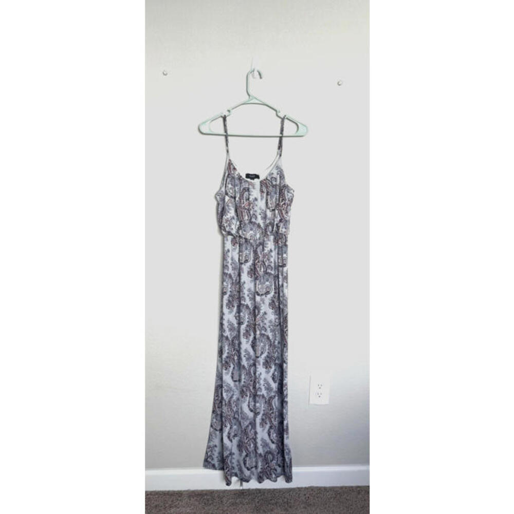 Naif Paisley Print Maxi Dress‎ M Boho Festival Sleeveless Adjustable Straps